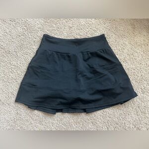 SHEIN Leisure Black Athletic Skort | High Waist Tennis Golf Workout Skirt